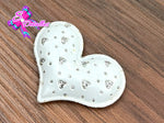 CMS30094 - Vinil de 5,5cm x 4cm - Corazon Blanco