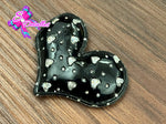 CMS30097 - Vinil de 5,5cm x 4cm - Corazon Negro