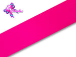 Listón Barrotado Unicolor de 7,5 cm – 175, Shocking Pink, Fucsia, 
