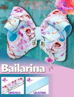 LBP07013 - Listón Impreso de 7,5 cm - Ballerina (por Metro)