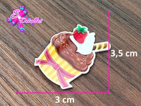 CM00007 - Resina de 3cm por 3,5cm - Cupcake