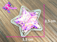 CMS10007 - Shaker de Estrellas 3,5cm por 3,5cm - Rosa