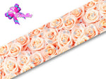 LBG07010 - Listón Glitter de 7,5cm - Rosas