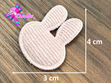 CMS30110 - Tela Pana de 3cm x 4cm - Conejo Rosa Viejo