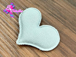 CMS30114 - Tela Algodón  de 4cm x 5cm - Corazon Gris