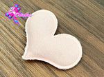 CMS30115 - Tela Algodón  de 4cm x 5cm - Corazon Rosa Palo