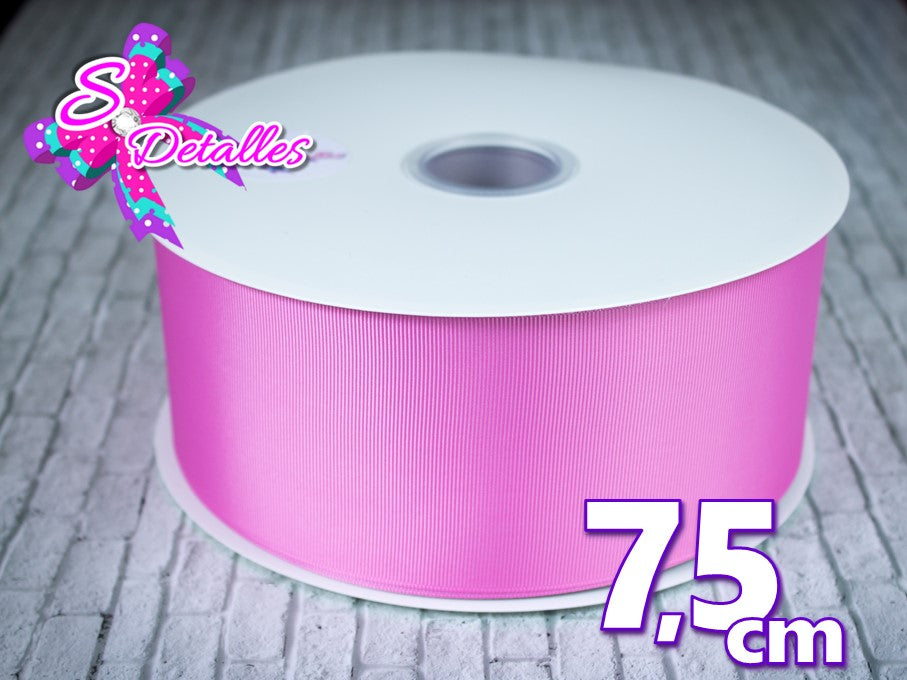 LBU07040 - Liston Barrotado de 7,5 cm - Rosa Chiclet (por Metro ...