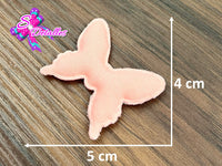 CMS30117 - Tela Algodón  de 4cm x 5cm - Mariposa Melon