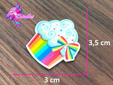 CM00008 - Resina de 3cm por 3,5cm - Cupcake