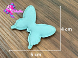 CMS30121 - Tela Algodón  de 4cm x 5cm - Mariposa Azul