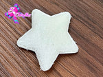 CMS30124 - Terciopelo de 4,5cm x 4,5cm - Estrella Blanca