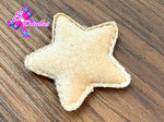 CMS30125 - Terciopelo de 4,5cm x 4,5cm - Estrella Nude