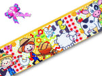 LBP07243 - Listón Estampado de 7,5 cm - Granja (por metro)