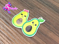 CM00087 - Resina de 3cm por 3cm - Aguacate