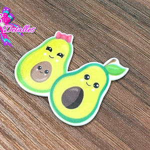 CM00087 - Resina de 3cm por 3cm - Aguacate