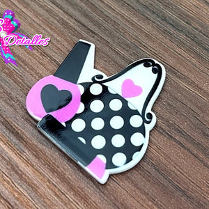 CM00009 - Resina de 3cm por 3,5cm - Fashion