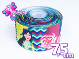 LBP07423 - Listón Impreso de 7,5 cm - Mulan (por metro)