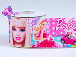 Rollo de 10 metros - Listón Impreso de 7,5 cm - Barbie (por Rollo)