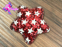 CMS30203 - Glitter de 5cm x 5cm - Estrella Roja