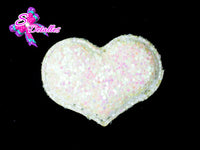 CMS30041 - Vinil Glitter de 4cm x 3cm - Corazon Amarillo