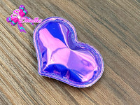 CMS30150 - Vinil de 4cm x 3cm - Corazon Morado