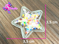 CMS10001 - Shaker de Estrellas 3,5cm por 3,5cm - Multicolor