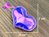 CMS30150 - Vinil de 4cm x 3cm - Corazon Morado