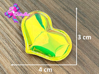 CMS30151 - Vinil de 4cm x 3cm - Corazon Amarillo