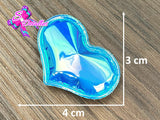 CMS30152 - Vinil de 4cm x 3cm - Corazon Azul