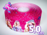 LBP06129 - Listón Impreso de 5,0 cm - Barbie (por metro)