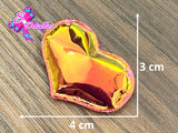 CMS30154 - Vinil de 4cm x 3cm - Corazon Naranja