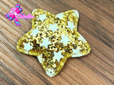 CMS30205 - Glitter de 5cm x 5cm - Estrella Dorada