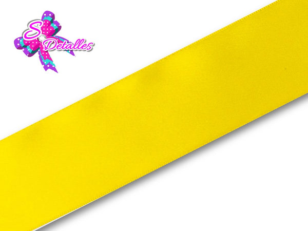 LDS50149 - Liston Doble Satinado de 3,8 cm - Amarillo Narciso (por metro)