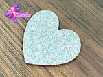 CMS30162 - Vinil Glitter de 5cm x 4cm - Corazon Plata