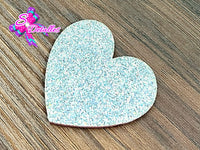 CMS30162 - Vinil Glitter de 5cm x 4cm - Corazon Plata