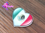 CM00109 - Resina de 3cm por 3cm - Mexico Bandera