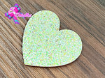 CMS30163 - Vinil Glitter de 5cm x 4cm - Corazon Amarillo