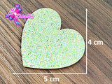 CMS30163 - Vinil Glitter de 5cm x 4cm - Corazon Amarillo