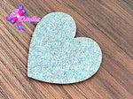 CMS30164 - Vinil Glitter de 5cm x 4cm - Corazon Celeste