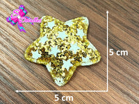 CMS30205 - Glitter de 5cm x 5cm - Estrella Dorada
