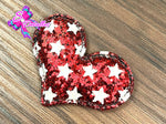 CMS30206 - Glitter de 5,5cm x 4cm - Corazon Rojo