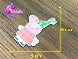 CM00119 - Resina de 3cm x 6cm - Peppa Pig