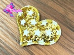 CMS30207 - Glitter de 5,5cm x 4cm - Corazon Dorado