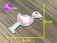 CM00122 - Resina de 4cm x 5cm - Flamingo