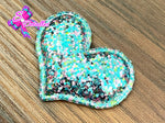 CMS30181 - Glitter de 5cm x 4cm - Corazon Celeste