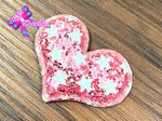 CMS30208 - Glitter de 5,5cm x 4cm - Corazon Rosado