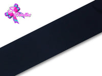 Listón Barrotado Unicolor de 5,0 cm – 030, Black, Negro, 