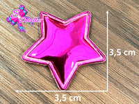CMS30209 -Vinil de 3,5cm x 3,5cm - Estrella Fucsia