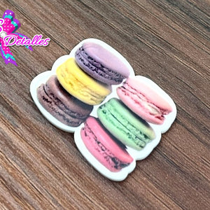 CM00014 - Resina de 3,5cm por 3,5cm - Macarrones