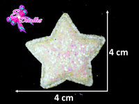 CMS30101 - Vinil Glitter de 4cm x 4cm - Estrella Amarilla